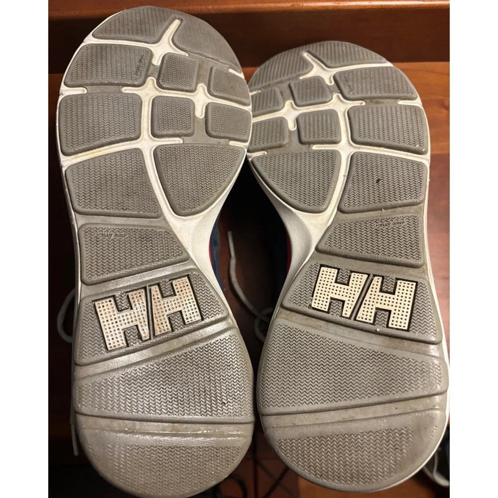 Helly Hansen Hydropower Mens 9 Navy Blue Red Sailing Deck Shoes 11582.597